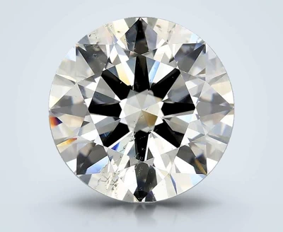 6.04ct K SI2 Rare Carat Ideal Cut Round Diamond