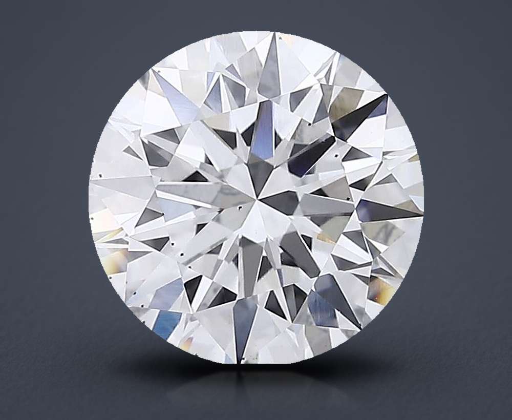 3.02ct E SI1 Rare Carat Ideal Cut Round Lab Grown Diamond