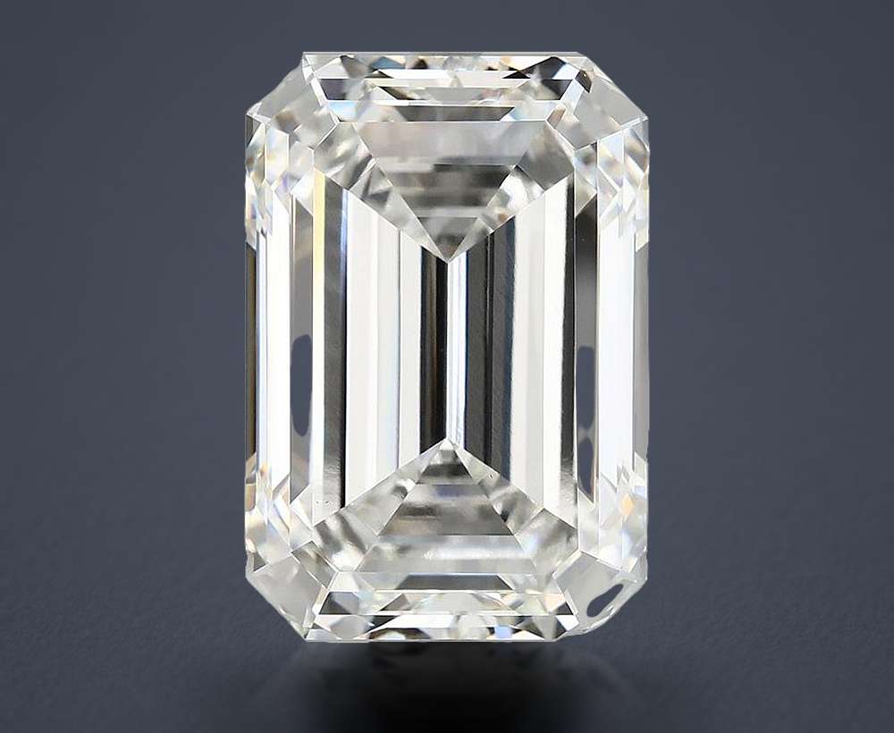 13.67ct E VS1 Rare Carat Ideal Cut Emerald Lab Grown Diamond
