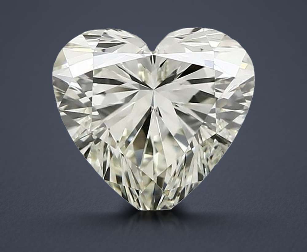 1.62ct K VVS1 Rare Carat Ideal Cut Heart Diamond