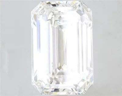 15.15ct F VVS2 Rare Carat Ideal Cut Emerald Lab Grown Diamond