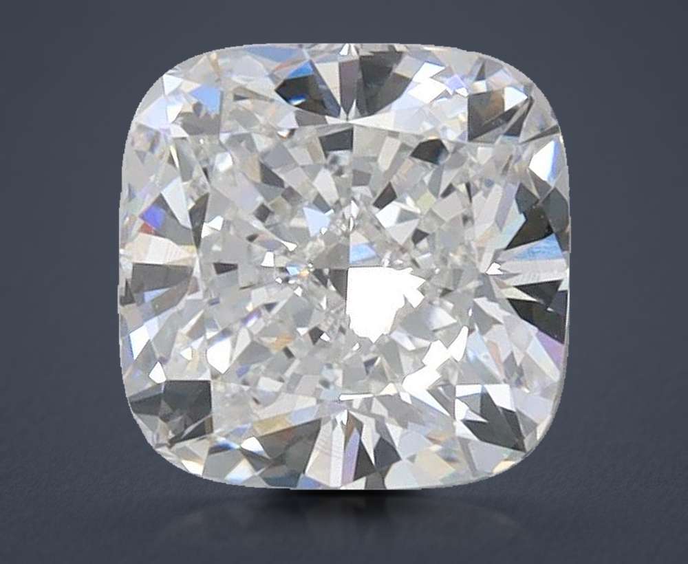 1.55ct D VVS2 Rare Carat Ideal Cut Cushion Lab Grown Diamond