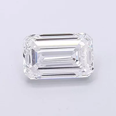 0.78ct E VVS2 Rare Carat Ideal Cut Emerald Lab Grown Diamond