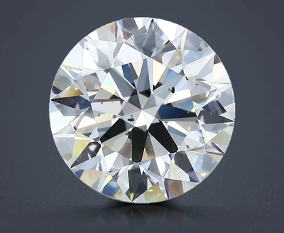 4.05ct F SI1 Rare Carat Ideal Cut Round Diamond