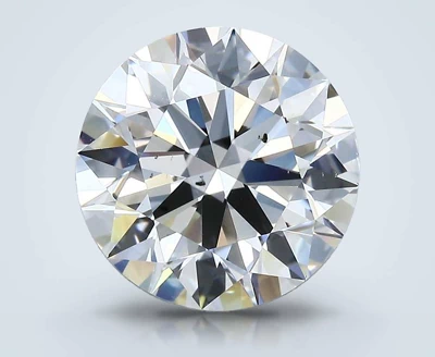 4.05ct F SI1 Rare Carat Ideal Cut Round Diamond