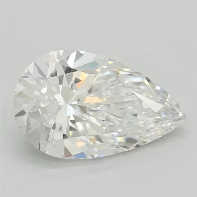 1.59ct D VS1 Rare Carat Ideal Cut Pear Lab Grown Diamond