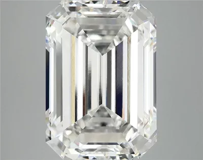 12.02ct F VVS2 Rare Carat Ideal Cut Emerald Lab Grown Diamond