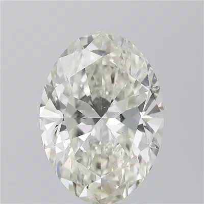 5.09ct I SI1 Rare Carat Ideal Cut Oval Diamond