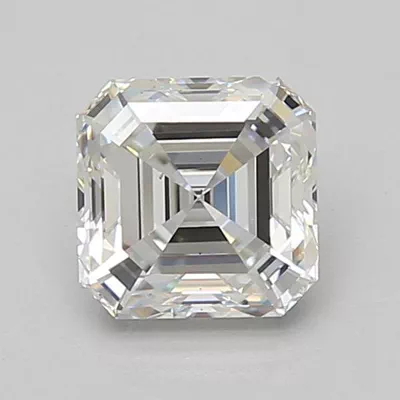 1.47ct F VS2 Rare Carat Ideal Cut Asscher Lab Grown Diamond