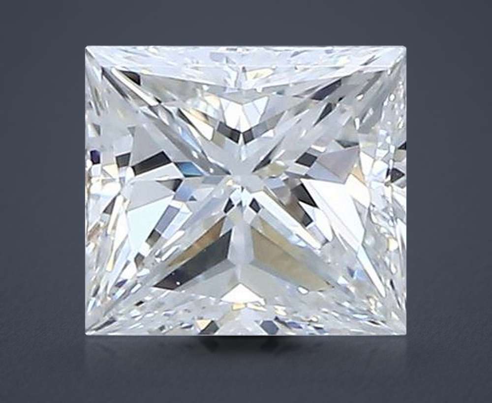 0.97ct F VVS2 Very Good Cut Princess Diamond