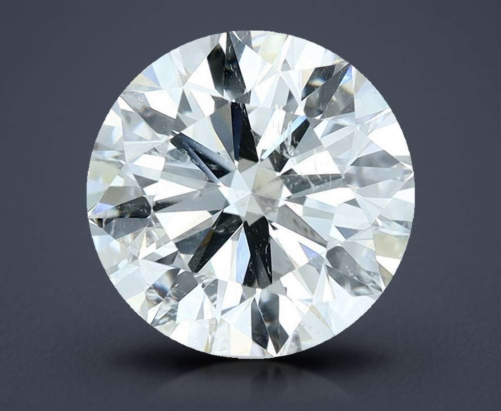2.50ct I SI2 Rare Carat Ideal Cut Round Diamond
