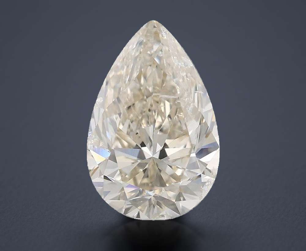 2.03ct K SI2 Rare Carat Ideal Cut Pear Diamond