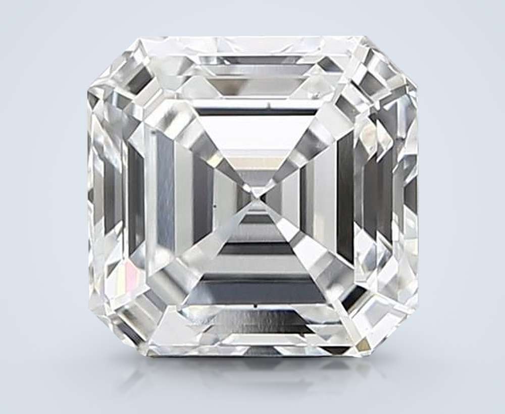 2.83ct D VS1 Rare Carat Ideal Cut Asscher Lab Grown Diamond