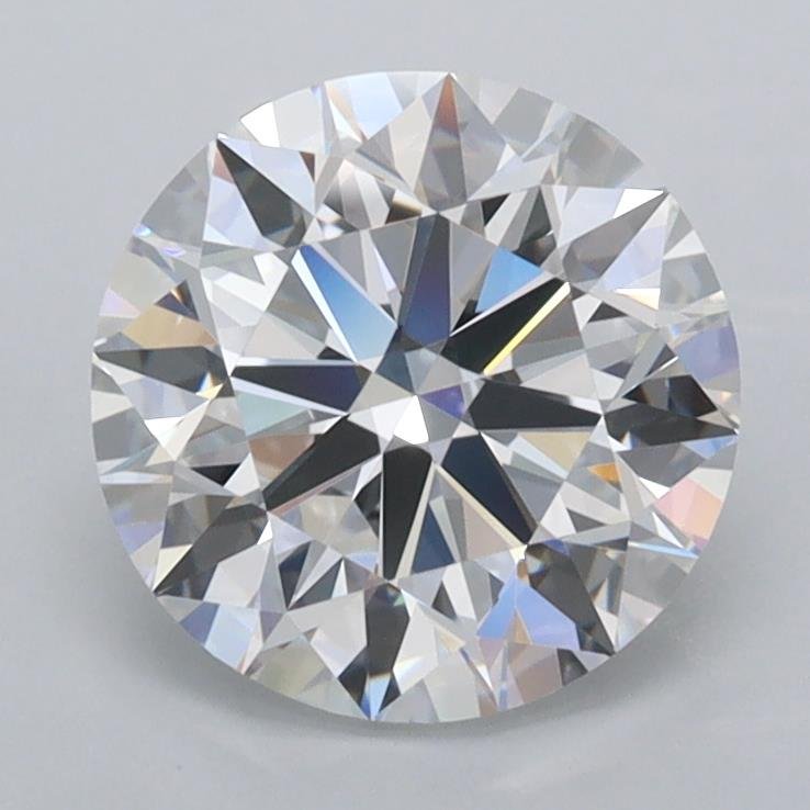 2.02ct D FL Rare Carat Ideal Cut Round Lab Grown Diamond