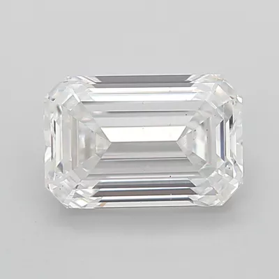 4.03ct E VS2 Rare Carat Ideal Cut Emerald Lab Grown Diamond