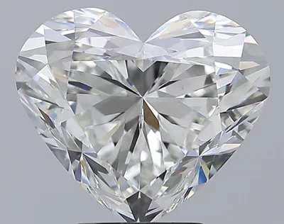 5.00ct H SI1 Rare Carat Ideal Cut Heart Diamond