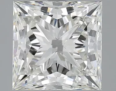 4.01ct H VS2 Rare Carat Ideal Cut Princess Diamond