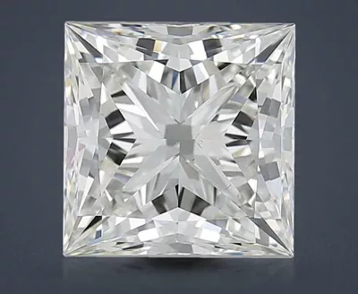 4.01ct H VS2 Rare Carat Ideal Cut Princess Diamond