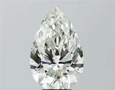 6.55ct H VS1 Rare Carat Ideal Cut Pear Lab Grown Diamond