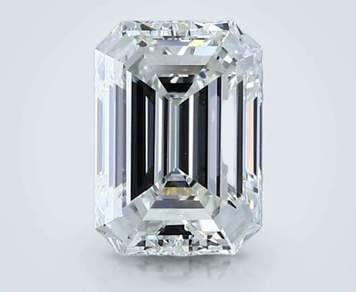 3.01ct G VS2 Rare Carat Ideal Cut Emerald Diamond