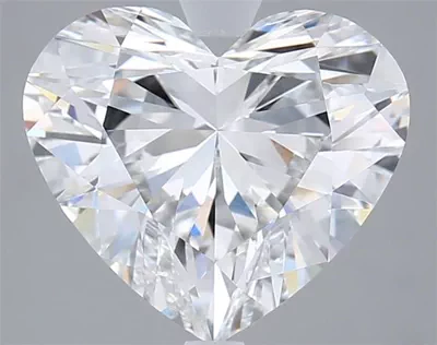 5.06ct F VVS2 Rare Carat Ideal Cut Heart Lab Grown Diamond