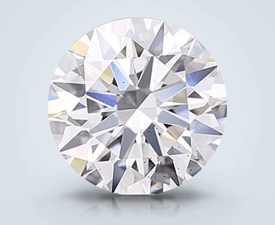 2.01ct E SI1 Rare Carat Ideal Cut Round Lab Grown Diamond
