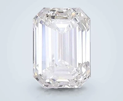 1.12ct H VVS2 Rare Carat Ideal Cut Emerald Lab Grown Diamond