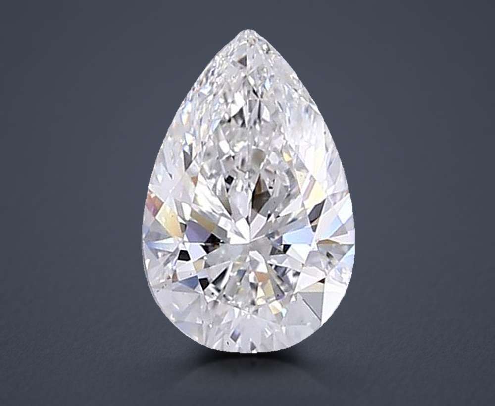 1.53ct G VVS2 Rare Carat Ideal Cut Pear Lab Grown Diamond