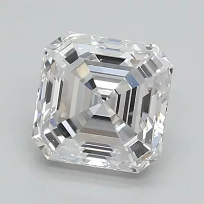 0.95ct D VS1 Rare Carat Ideal Cut Asscher Lab Grown Diamond