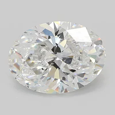 3.28ct E VS1 Rare Carat Ideal Cut Oval Lab Grown Diamond
