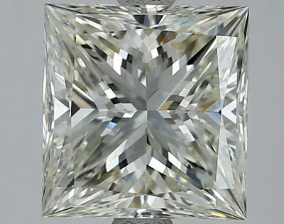 3.50ct J VVS2 Rare Carat Ideal Cut Princess Diamond