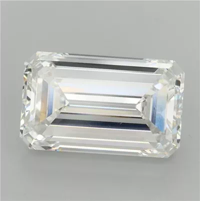 9.51ct E VVS2 Rare Carat Ideal Cut Emerald Lab Grown Diamond
