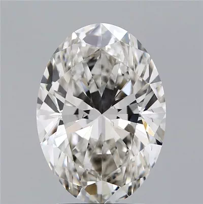 3.31ct H VS1 Rare Carat Ideal Cut Oval Lab Grown Diamond