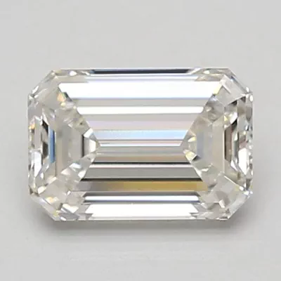 1.38ct F VS1 Rare Carat Ideal Cut Emerald Lab Grown Diamond
