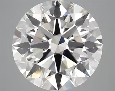 6.02ct H VVS2 Rare Carat Ideal Cut Round Diamond