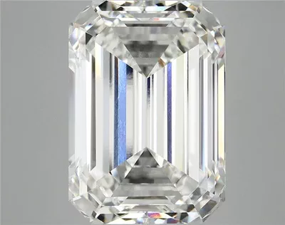 12.04ct F VVS2 Rare Carat Ideal Cut Emerald Lab Grown Diamond