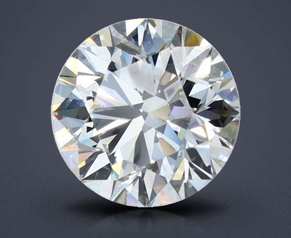2.58ct K VVS2 Rare Carat Ideal Cut Round Diamond