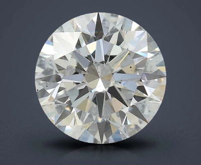 2.85ct D SI1 Rare Carat Ideal Cut Round Lab Grown Diamond