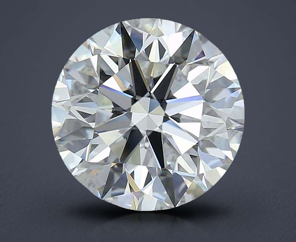 3.83ct G VVS2 Rare Carat Ideal Cut Round Diamond
