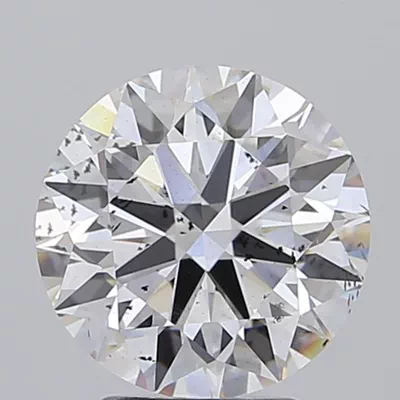 3.04ct E SI2 Rare Carat Ideal Cut Round Lab Grown Diamond