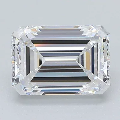 2.04ct D VS1 Rare Carat Ideal Cut Emerald Lab Grown Diamond