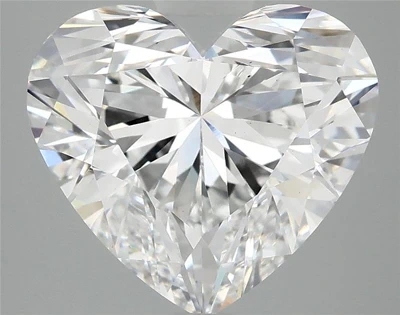 5.06ct F VS1 Rare Carat Ideal Cut Heart Lab Grown Diamond