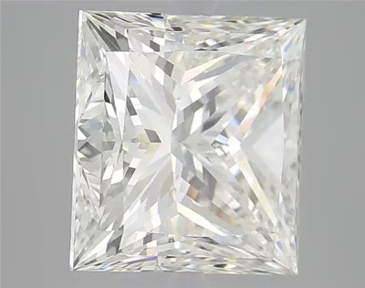6.06ct J SI1 Rare Carat Ideal Cut Princess Diamond