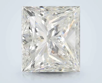 6.06ct J SI1 Rare Carat Ideal Cut Princess Diamond