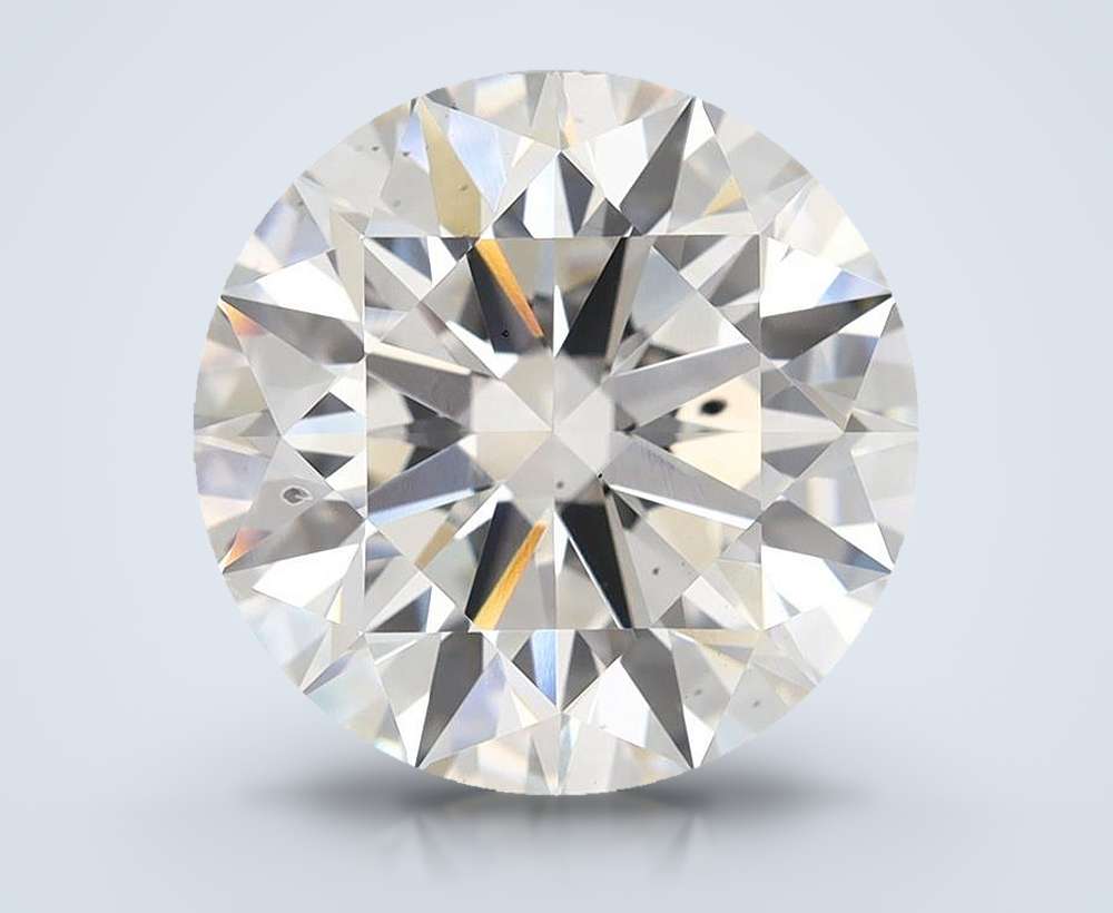 6.56ct F SI1 Rare Carat Ideal Cut Round Lab Grown Diamond