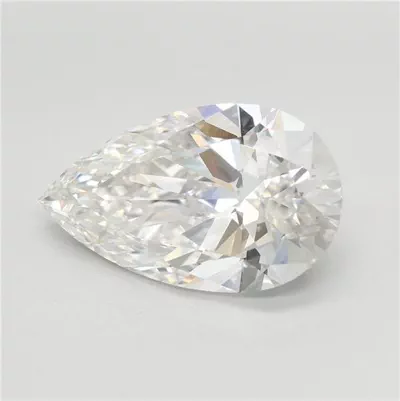 4.09ct F VVS2 Rare Carat Ideal Cut Pear Lab Grown Diamond