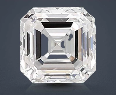 1.02ct D VS1 Rare Carat Ideal Cut Asscher Lab Grown Diamond