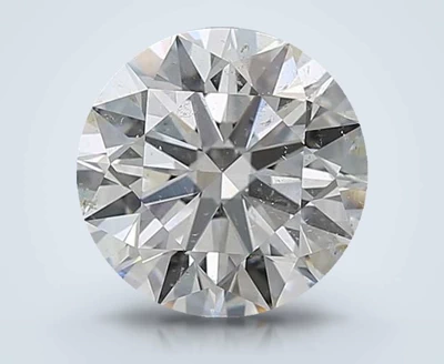 3.01ct G SI2 Rare Carat Ideal Cut Round Diamond