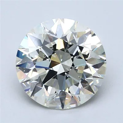 4.25ct K SI1 Rare Carat Ideal Cut Round Diamond