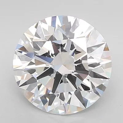 3.37ct D VVS2 Rare Carat Ideal Cut Round Lab Grown Diamond